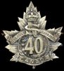 40th Bn cap badge
