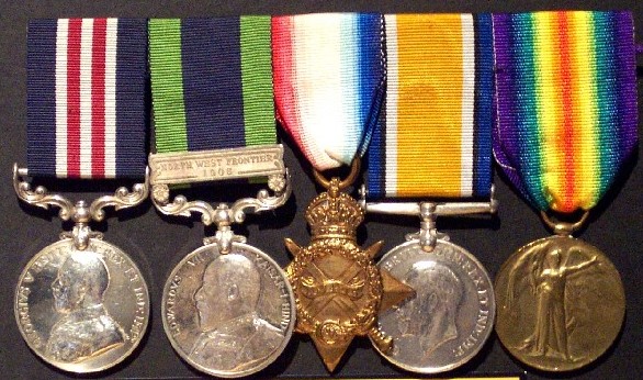 The First World War Medal group awarded to 477781 Corporal Arthur Rix of The Royal Canadian Regiment. Rix's medal group consists of the Military Medal (for bravery in the field), the India General Service Medal (for pre-War service in the British Army) the 1914-1915 Star, the British War Medal and the Victory Medal.