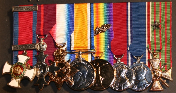First World War (and later) medal group of Maj.-Gen. William Waring Primrose Gibsone, C.M.G., D.S.O., O.B.E, Croix de Guerre (France), The Royal Canadian Regiment.