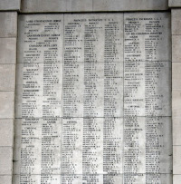 The Menin Gate, Panel Number 10.