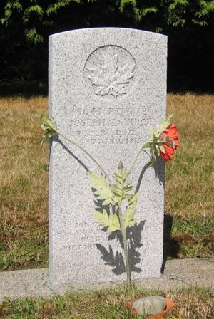 CWGC headstone for Pte Joseph Vince