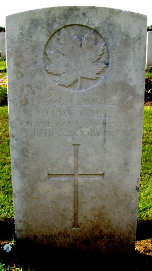 Pte Douglas McCall