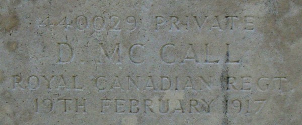 Pte Douglas McCall