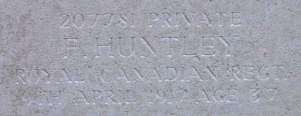Pte Fred Huntley