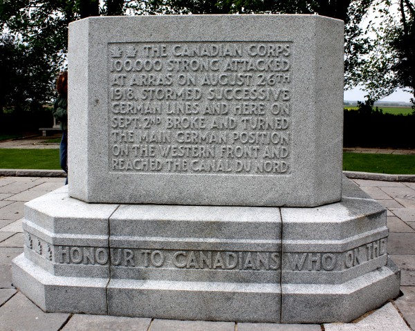 Canadian memorial at Dury