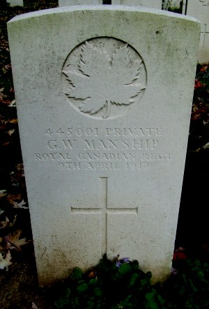 CWGC headstone for Pte Arthur White