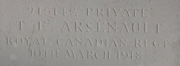 Pte Theophile Arsenault