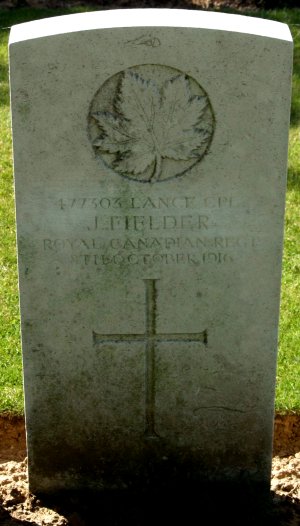 CWGC headstone for A/L-Cpl. Jack Fielder.