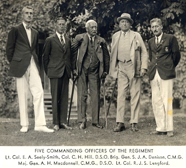 Five Commanding Officers attend the 1933 reunion.