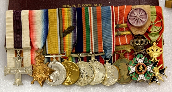 Medal group of Col Harry Cock, M.C.