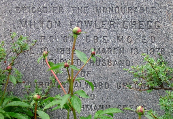 Milton Fowler Gregg's Gravestons inscription.