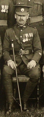 RSM Joseph Foy, D.C.M., from a group photo taken at Wolseley Barracks, London, Ontario. (circa 1922).
