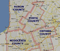 The four county area comprising 4RCR's principal recruiting area.
